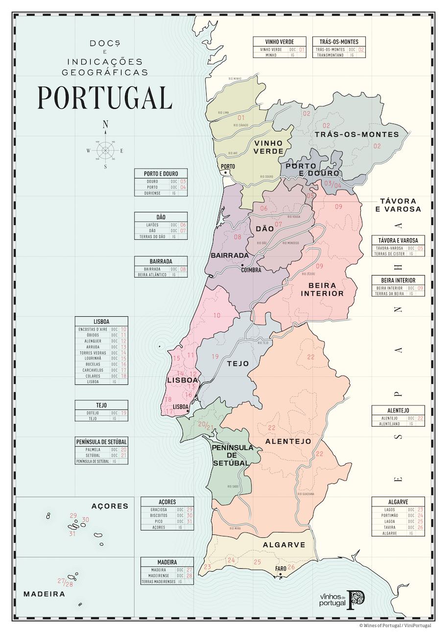 Portugal – Regiões & Uvas  Falando de Vinhos desde 2007