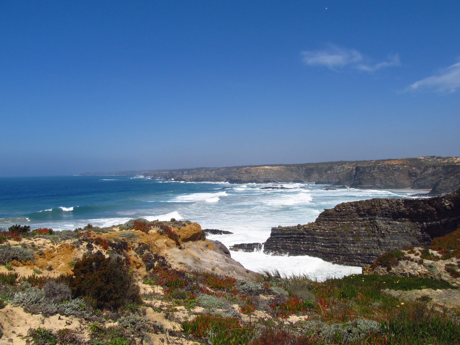 Litoral do Alentejo em Portugal Praia de Zambujeira do Mar