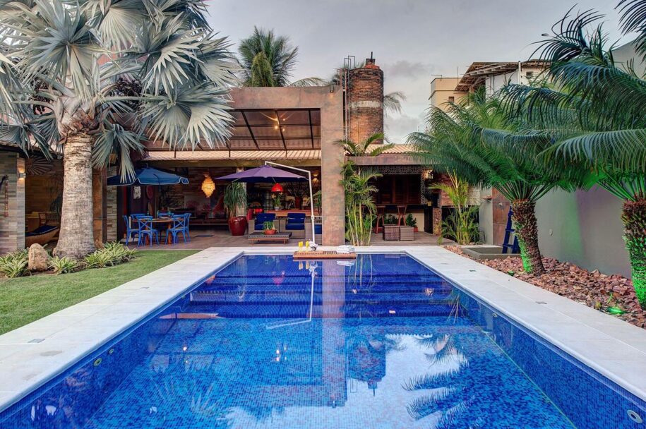 mansão com piscina para aluguel de temporada em aquiraz, ceará brasil