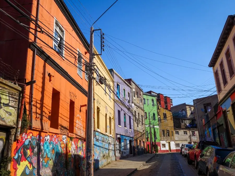 Arte de rua em Valparaíso, no Chile