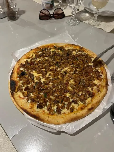 pizza de caranguejo