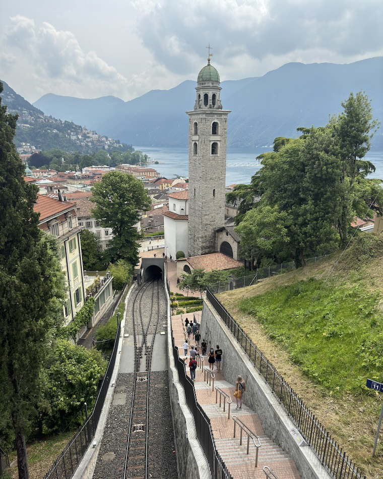 vista de lugano chegando na rodoviaria